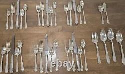 Sterling Silver Gainsborough Alvin Silverware 36 Pcs 5 Service Plus Extras 1930