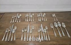Sterling Silver Gainsborough Alvin Silverware 36 Pcs 5 Service Plus Extras 1930