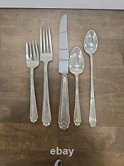 Sterling Silver Gainsborough Alvin Silverware 36 Pcs 5 Service Plus Extras 1930