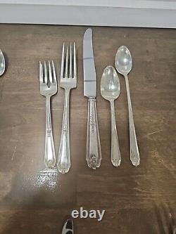 Sterling Silver Gainsborough Alvin Silverware 36 Pcs 5 Service Plus Extras 1930
