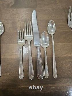 Sterling Silver Gainsborough Alvin Silverware 36 Pcs 5 Service Plus Extras 1930