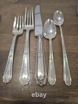 Sterling Silver Gainsborough Alvin Silverware 36 Pcs 5 Service Plus Extras 1930