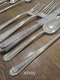Sterling Silver Gainsborough Alvin Silverware 36 Pcs 5 Service Plus Extras 1930