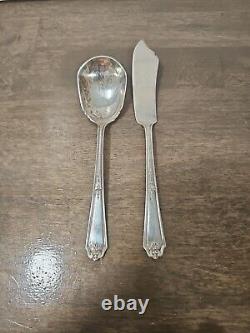 Sterling Silver Gainsborough Alvin Silverware 36 Pcs 5 Service Plus Extras 1930