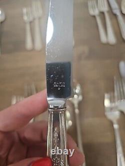 Sterling Silver Gainsborough Alvin Silverware 36 Pcs 5 Service Plus Extras 1930