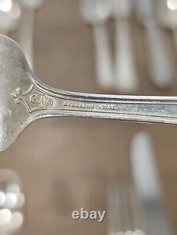 Sterling Silver Gainsborough Alvin Silverware 36 Pcs 5 Service Plus Extras 1930