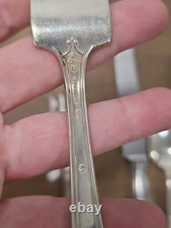 Sterling Silver Gainsborough Alvin Silverware 36 Pcs 5 Service Plus Extras 1930