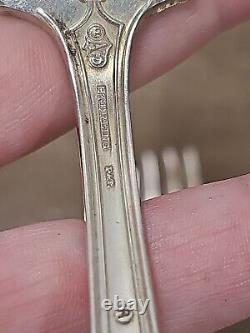Sterling Silver Gainsborough Alvin Silverware 36 Pcs 5 Service Plus Extras 1930