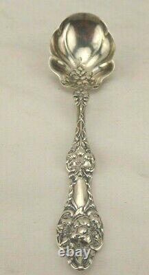 Sterling Silver Jelly Spoon Alvin Orange Blossom Flower Bowl 1905 Antique 6