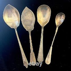 Sterling Silver Lot 4 Spoons 85g Towle Rogers Alvin M. &B. Vintage Antique