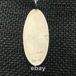 Sterling Silver Necklace Pendant Hopi Indian Alvin Taylor Modernist Tribal