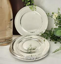 Sterling Silver Small Plates Alvin Sterling Monogrammed Sterling Dishes 4 Pc