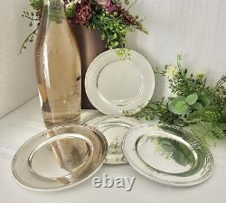 Sterling Silver Small Plates Alvin Sterling Monogrammed Sterling Dishes 4 Pc