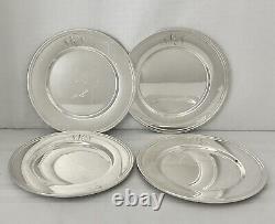 Sterling Silver Small Plates Alvin Sterling Monogrammed Sterling Dishes 4 Pc