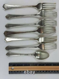 Sterling silver 10.3 ounces 292 grams silverware forks spoon Alvin easterling