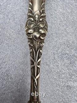 Stunning Antique Alvin Orange Blossom Sterling Pierced Tomato Serving Spoon 8