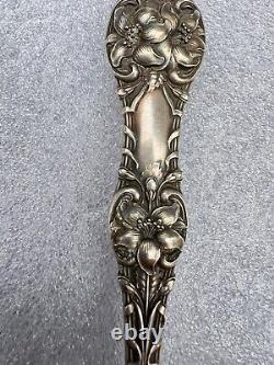 Stunning Antique Alvin Orange Blossom Sterling Pierced Tomato Serving Spoon 8