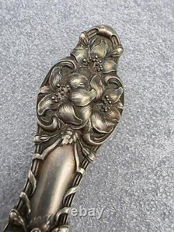 Stunning Antique Alvin Orange Blossom Sterling Pierced Tomato Serving Spoon 8