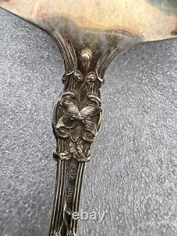 Stunning Antique Alvin Orange Blossom Sterling Pierced Tomato Serving Spoon 8
