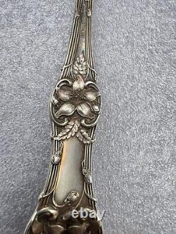 Stunning Antique Alvin Orange Blossom Sterling Pierced Tomato Serving Spoon 8