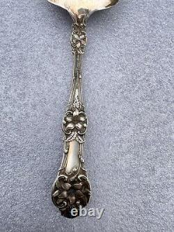 Stunning Antique Alvin Orange Blossom Sterling Pierced Tomato Serving Spoon 8