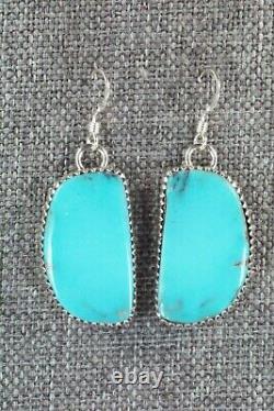 Turquoise & Sterling Silver Earrings Alvin Joe