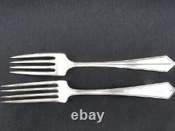 Two 1929 Alvin Richmond Sterling Silver Dinner Forks 7? In