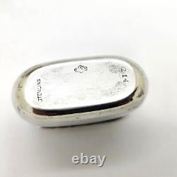 VINTAGE ALVIN 214 STERLING SILVER OVERLAY POCKET/PURSE SIZE GLASS FLASK WithCUP
