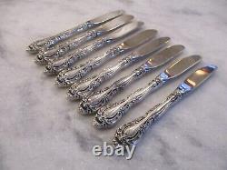 VIVALDI ALVIN STERLING SILVER BUTTER KNIVES (SET 8) 6-1/2 NO MONOGRAMS 345g