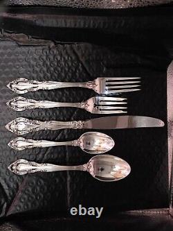 VIVALDI ALVIN STERLING SILVER FLATWARE 5 Piece Set 265 Gram's