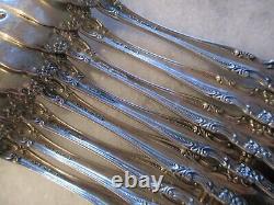 VIVALDI ALVIN STERLING SILVER SALAD FORKS (SET 8) 6-3/4 NO MONOGRAMS -346grams