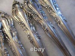 VIVALDI ALVIN STERLING SILVER SALAD FORKS (SET 8) 6-3/4 NO MONOGRAMS -346grams