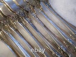 VIVALDI ALVIN STERLING SILVER SALAD FORKS (SET 8) 6-3/4 NO MONOGRAMS -346grams