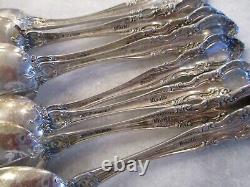 VIVALDI ALVIN STERLING SILVER TEASPOONS (SET 8) 6 NO MONOGRAMS 278 grams