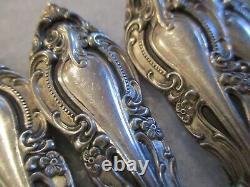 VIVALDI ALVIN STERLING SILVER TEASPOONS (SET 8) 6 NO MONOGRAMS 278 grams