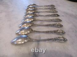 VIVALDI ALVIN STERLING SILVER TEASPOONS (SET 8) 6 NO MONOGRAMS 278 grams