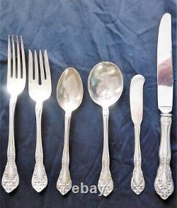 Vintage 1940 Alvin Chateau Rose Sterling 6 Piece Place Setting 235 grams No Mono