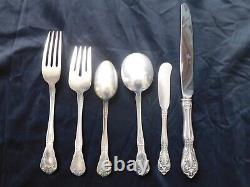 Vintage 1940 Alvin Chateau Rose Sterling 6 Piece Place Setting 235 grams No Mono