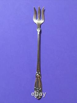Vintage ALVIN Fleur De Lis Sterling Silver Cocktail/Seafood Forks, Set of 4