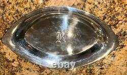 Vintage ALVIN STERLING SILVER 11 1/2 INCH SERVING BOWL 7.5 OUNCES