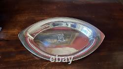 Vintage ALVIN STERLING SILVER 11 1/2 INCH SERVING BOWL 7.5 OUNCES