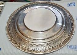 Vintage ALVIN STERLING SILVER 9 Inches In Diameter Plate 151.6 Grams (C950)