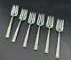 Vintage Alvin 1939 Sterling Silver Chapel Bells Salad / Dessert Forks Set Of 6