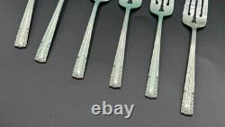 Vintage Alvin 1939 Sterling Silver Chapel Bells Salad / Dessert Forks Set of 6