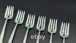 Vintage Alvin 1939 Sterling Silver Chapel Bells Salad / Dessert Forks Set of 6