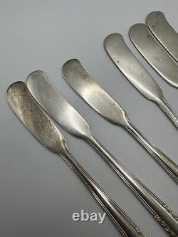 Vintage Alvin Chapel Bells Sterling Silver Individual Butter Knives 156.77g