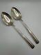 Vintage Alvin Chapel Bells Sterling Silver Serving Spoons 128.36g