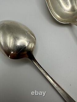 Vintage Alvin Chapel Bells Sterling Silver Serving Spoons 128.36g