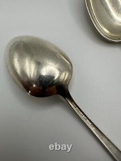 Vintage Alvin Chapel Bells Sterling Silver Serving Spoons 128.36g