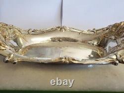 Vintage Alvin/Gorham Sterling Silver Old Orange Blossom Bread Tray Rare 13.5x6.5